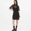 Vestido camiseta de malla