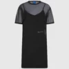 Vestido camiseta de malla