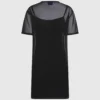 Vestido camiseta de malla