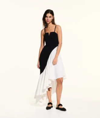 VESTIDO CON VOLANTES KL STUDIO