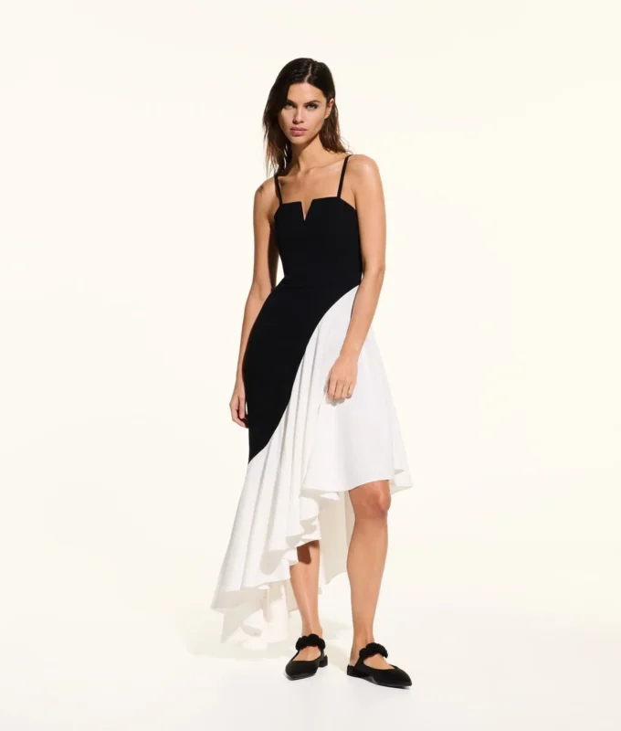 VESTIDO CON VOLANTES KL STUDIO