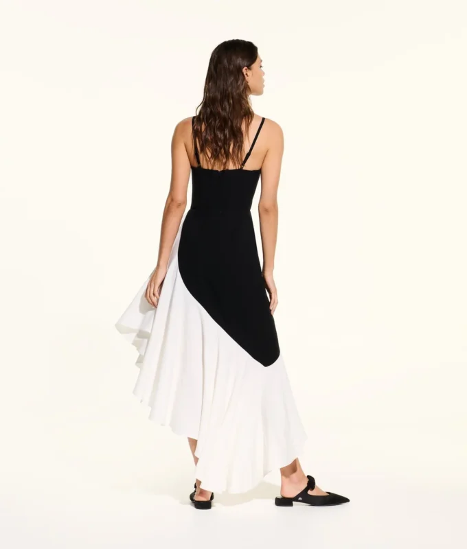 VESTIDO CON VOLANTES KL STUDIO