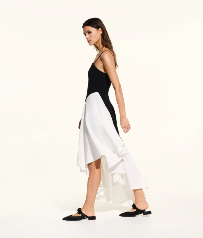 VESTIDO CON VOLANTES KL STUDIO