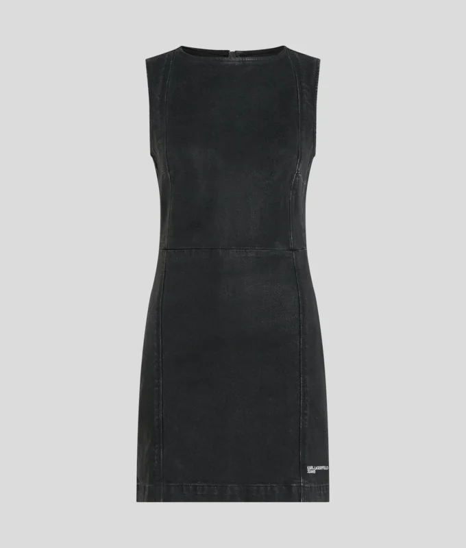 VESTIDO DE DENIM RECUBIERTO