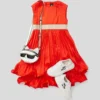 VESTIDO DE FIESTA CON LOGOTIPO PARA NIÑA