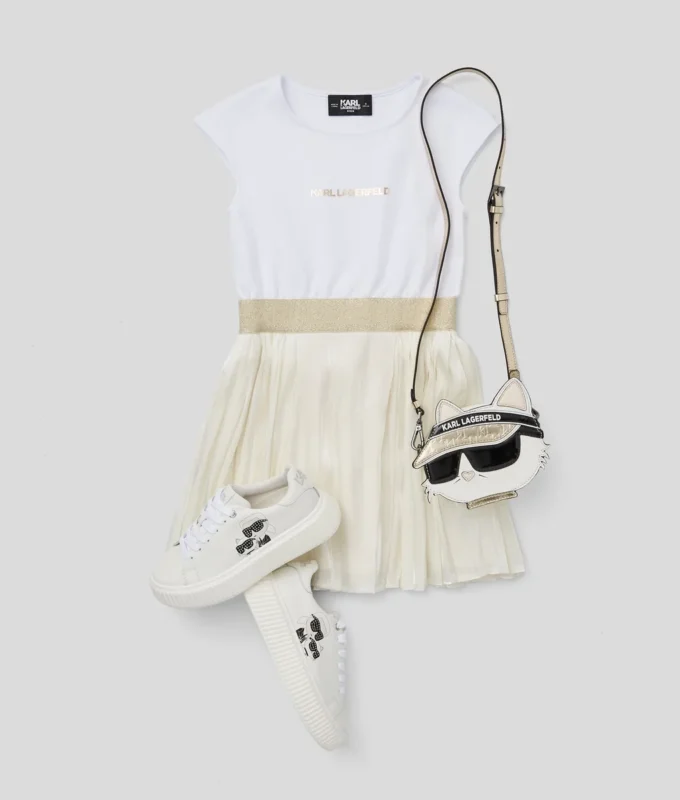 VESTIDO DE FIESTA PLISADO PARA NIÑA