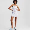 VESTIDO DE MALLA CON ESTAMPADO FLORAL