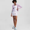 VESTIDO DE MALLA CON ESTAMPADO FLORAL