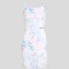 VESTIDO DE MALLA CON ESTAMPADO FLORAL
