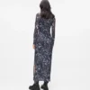Vestido de malla con estampado integral