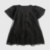 Vestido de malla con pedrería para niña