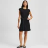 VESTIDO DE MEZCLA DE TEJIDOS