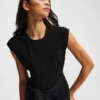 VESTIDO DE MEZCLA DE TEJIDOS