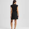 VESTIDO DE MEZCLA DE TEJIDOS