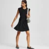 VESTIDO DE MEZCLA DE TEJIDOS