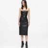Vestido de piel sintética