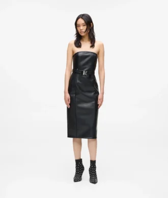 Vestido de piel sintética