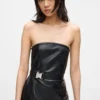 Vestido de piel sintética