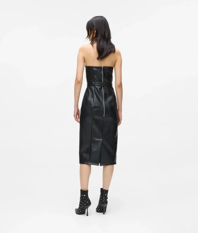 Vestido de piel sintética