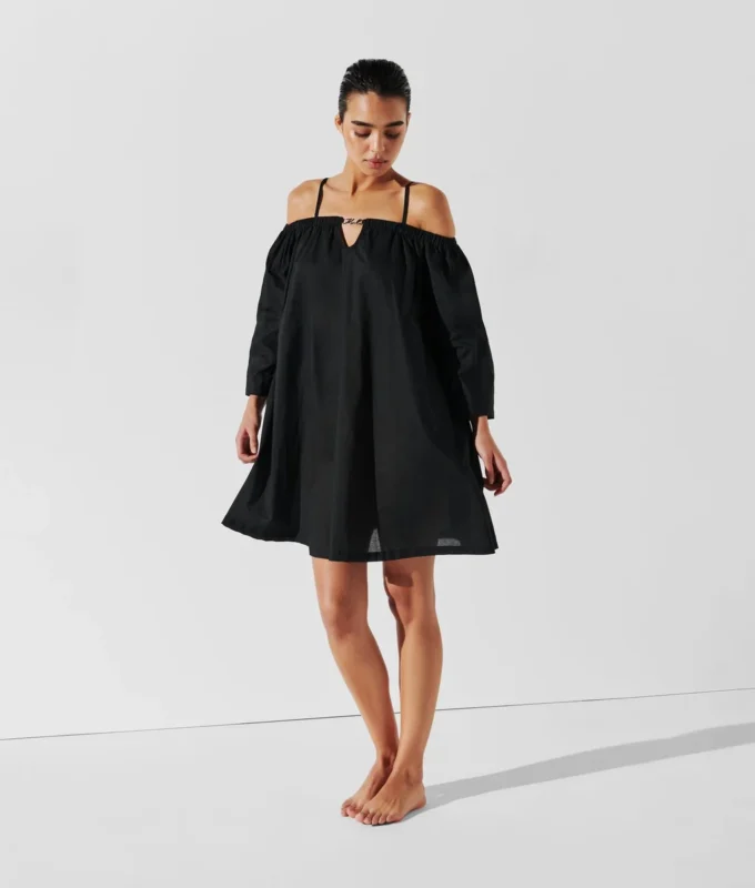 VESTIDO DE PLAYA CON HOMBROS DESCUBIERTOS DE K/SIGNATURE