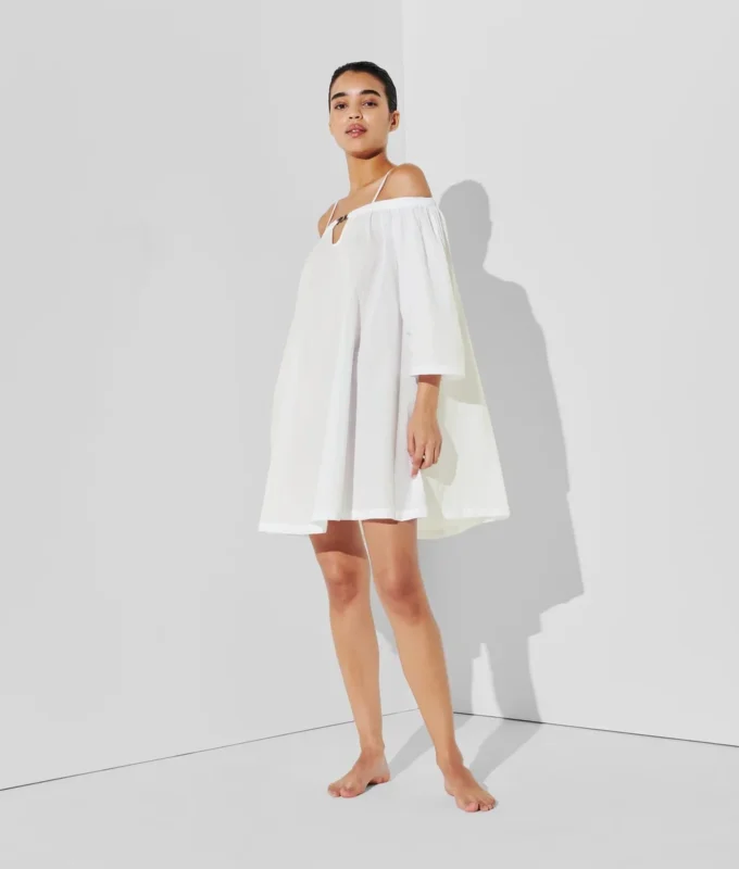 VESTIDO DE PLAYA CON HOMBROS DESCUBIERTOS DE K/SIGNATURE