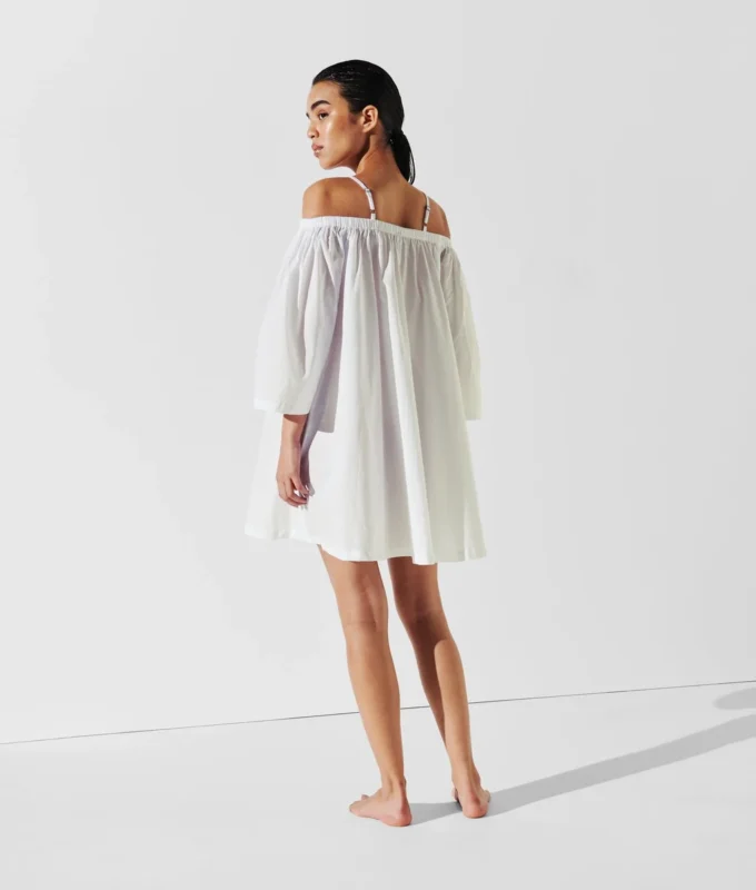 VESTIDO DE PLAYA CON HOMBROS DESCUBIERTOS DE K/SIGNATURE
