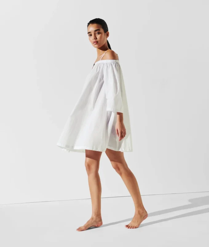 VESTIDO DE PLAYA CON HOMBROS DESCUBIERTOS DE K/SIGNATURE