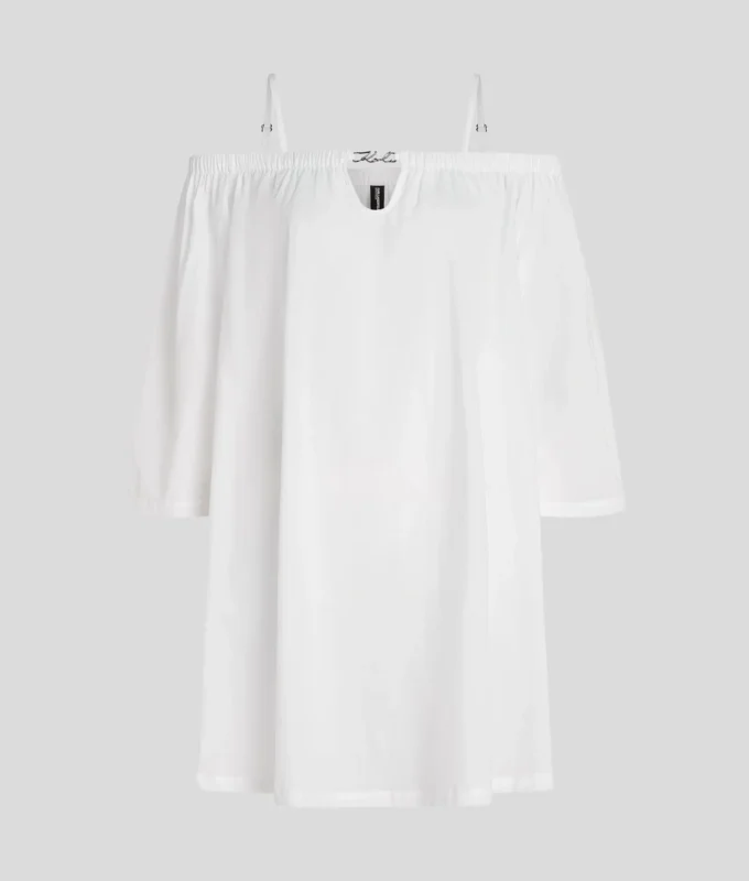 VESTIDO DE PLAYA CON HOMBROS DESCUBIERTOS DE K/SIGNATURE