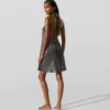 Vestido de playa metalizado