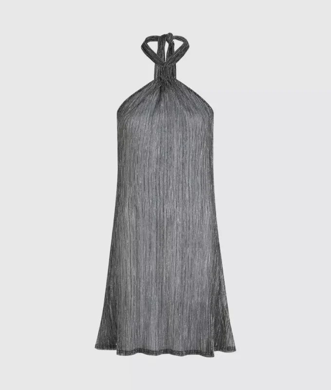 Vestido de playa metalizado