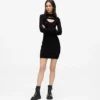 Vestido de punto con aberturas