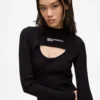 Vestido de punto con aberturas