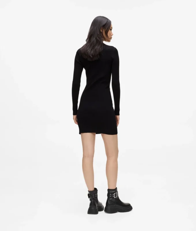 Vestido de punto con aberturas