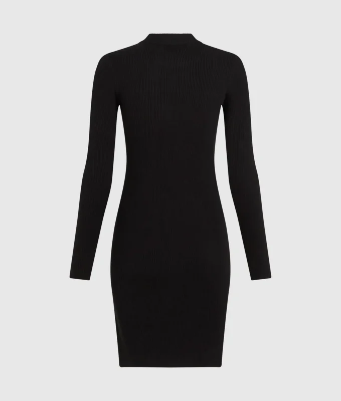 Vestido de punto con aberturas