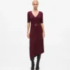 Vestido de punto con cinturón