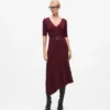 Vestido de punto con cinturón