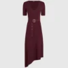Vestido de punto con cinturón