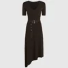 Vestido de punto con cinturón