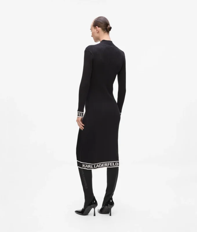 Vestido de punto con logotipo