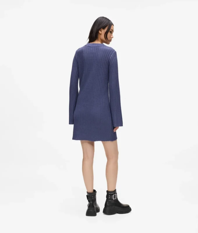Vestido de punto plisado