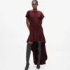 Vestido de satén con espalda abierta