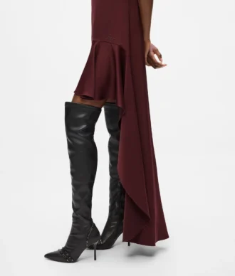 Vestido de satén con espalda abierta