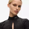 Vestido de terciopelo brillante