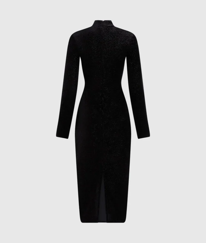 Vestido de terciopelo brillante