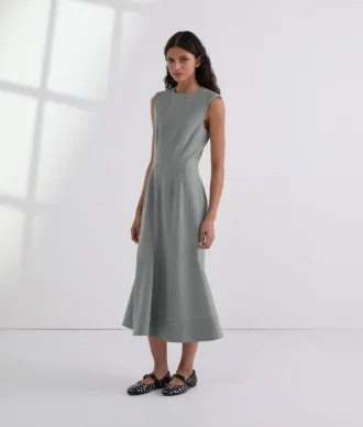 VESTIDO EN MÉTODO DE SASTRE DE MEZCLA DE LANA