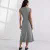 VESTIDO EN MÉTODO DE SASTRE DE MEZCLA DE LANA