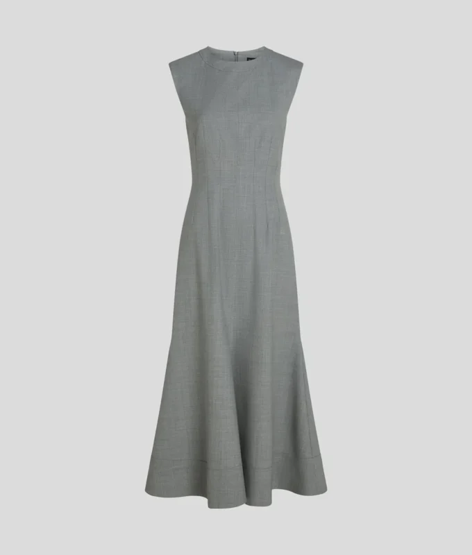 VESTIDO EN MÉTODO DE SASTRE DE MEZCLA DE LANA