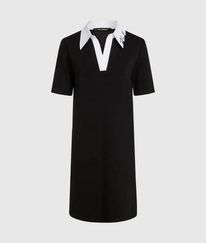 Vestido polo con cuello característico