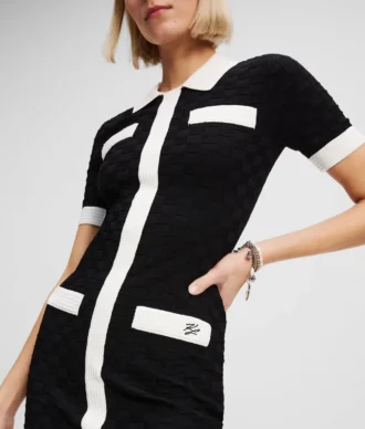 VESTIDO POLO CON RIBETE CONTRASTANTE