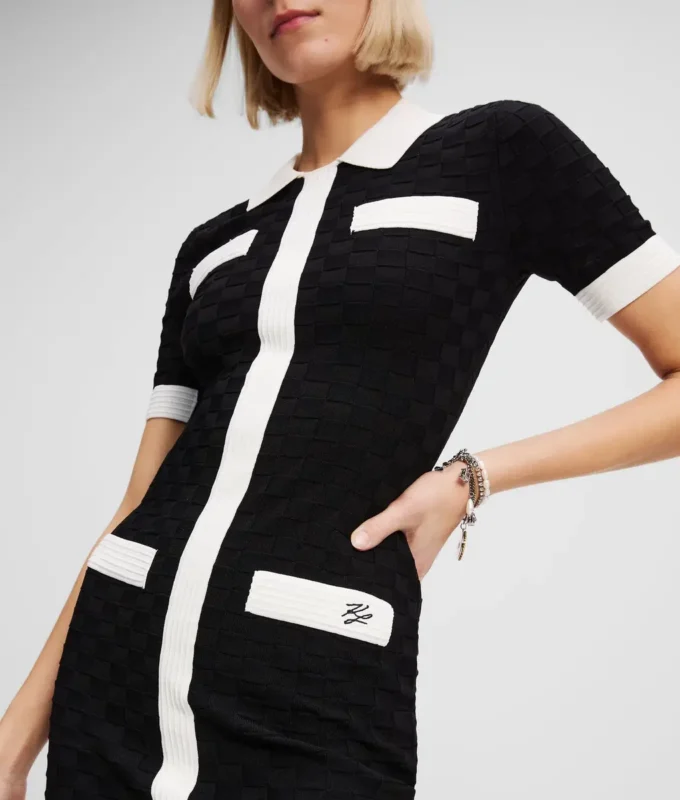 VESTIDO POLO CON RIBETE CONTRASTANTE